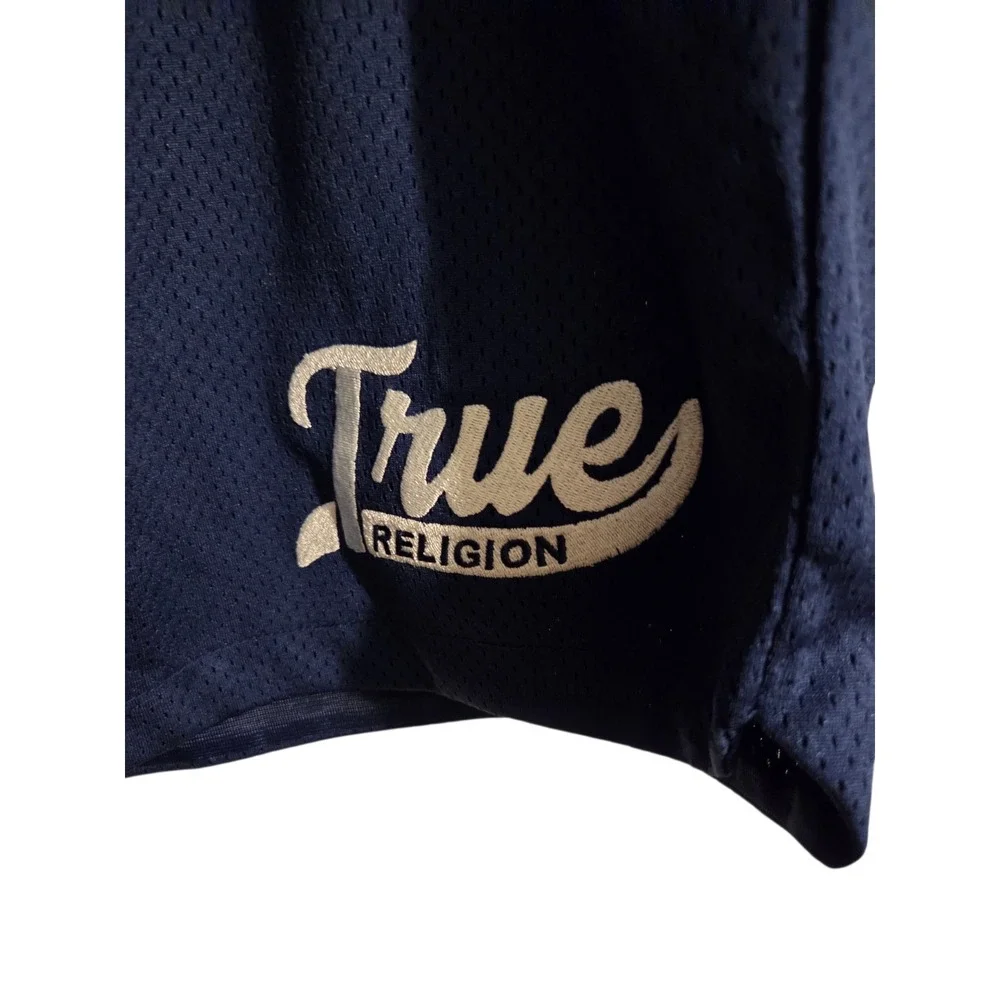 True Religion Mens Basketball Shorts‎ Blue Size XL